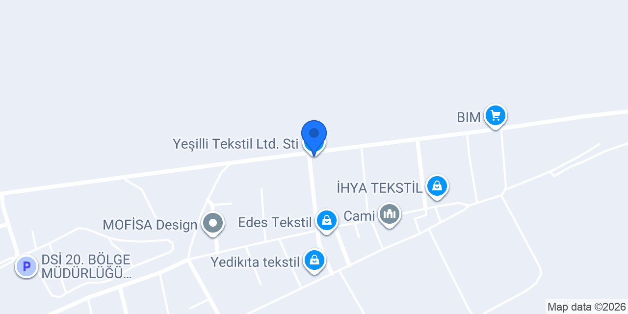 Yeşilli Tekstil Ltd. Sti. konumu
