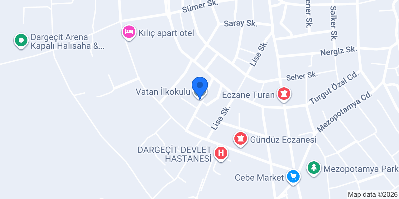 Vatan İlkokulu konumu
