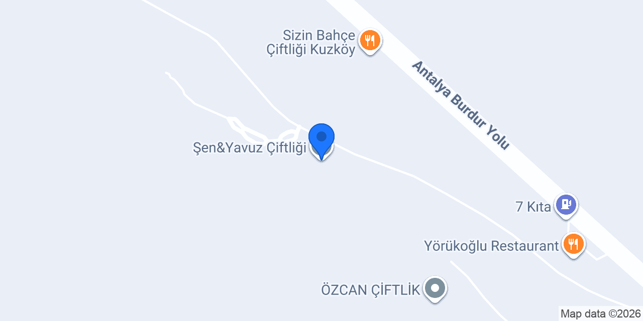 Şen&Yavuz Çiftliği konumu