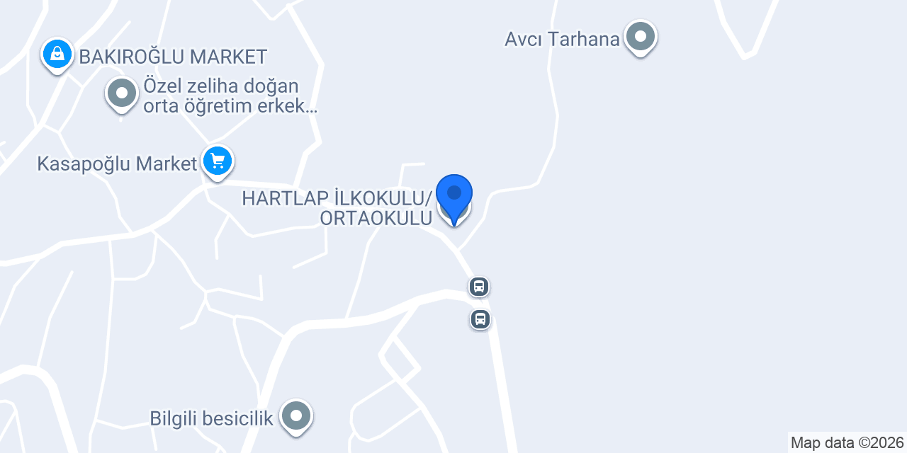 HARTLAP İLKOKULU/ORTAOKULU konumu