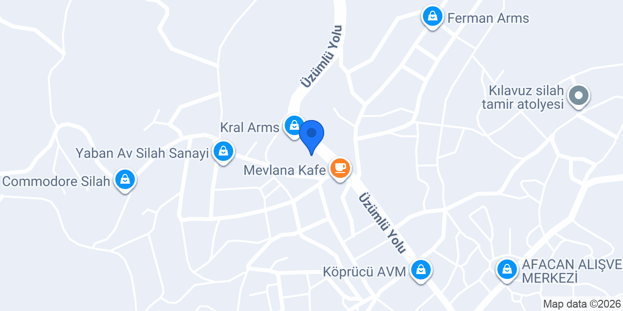 Kral Arms Store konumu