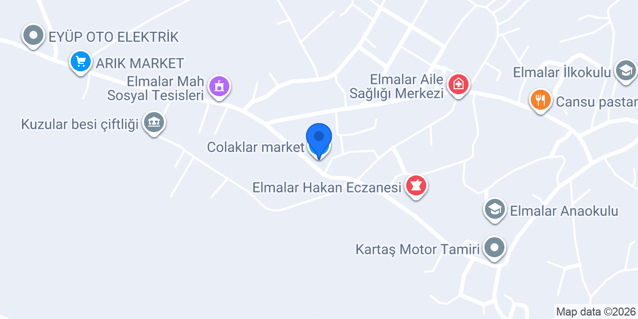 Colaklar market konumu