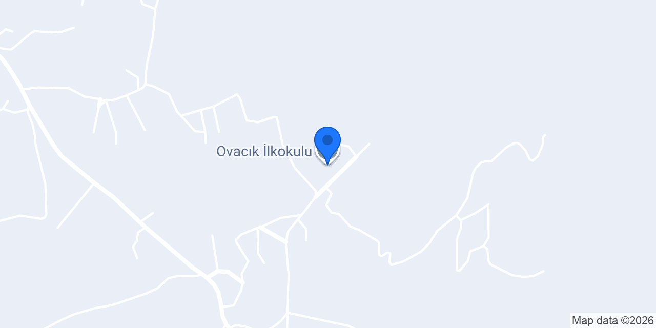 Ovacık İlkokulu konumu