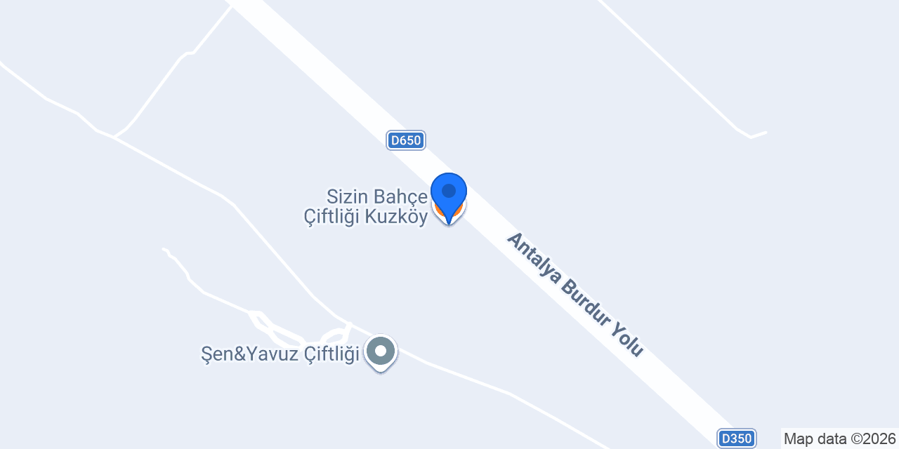Sizin Bahçe Çiftliği Kuzköy konumu