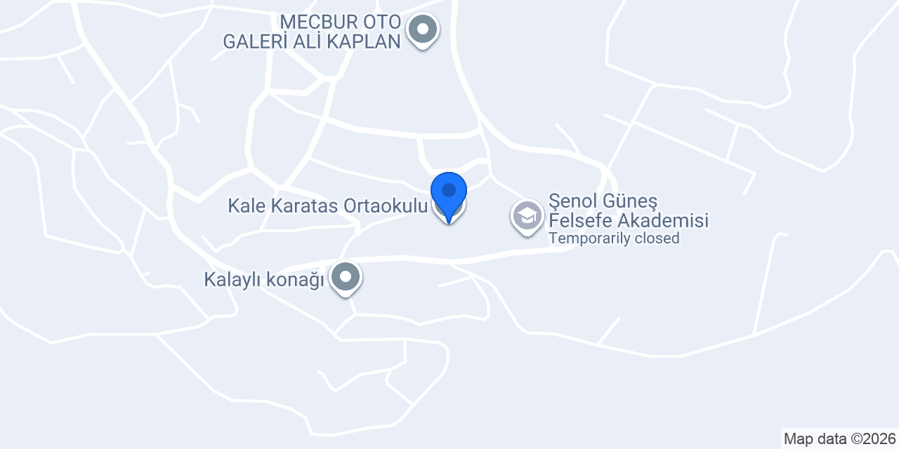 Kale Karatas Ortaokulu konumu