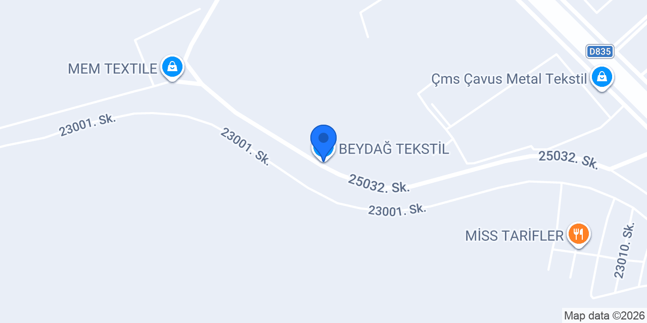 BEYDAĞ TEKSTİL konumu