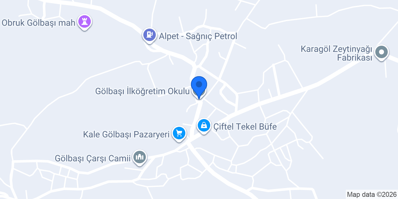 Gölbaşı İlköğretim Okulu konumu