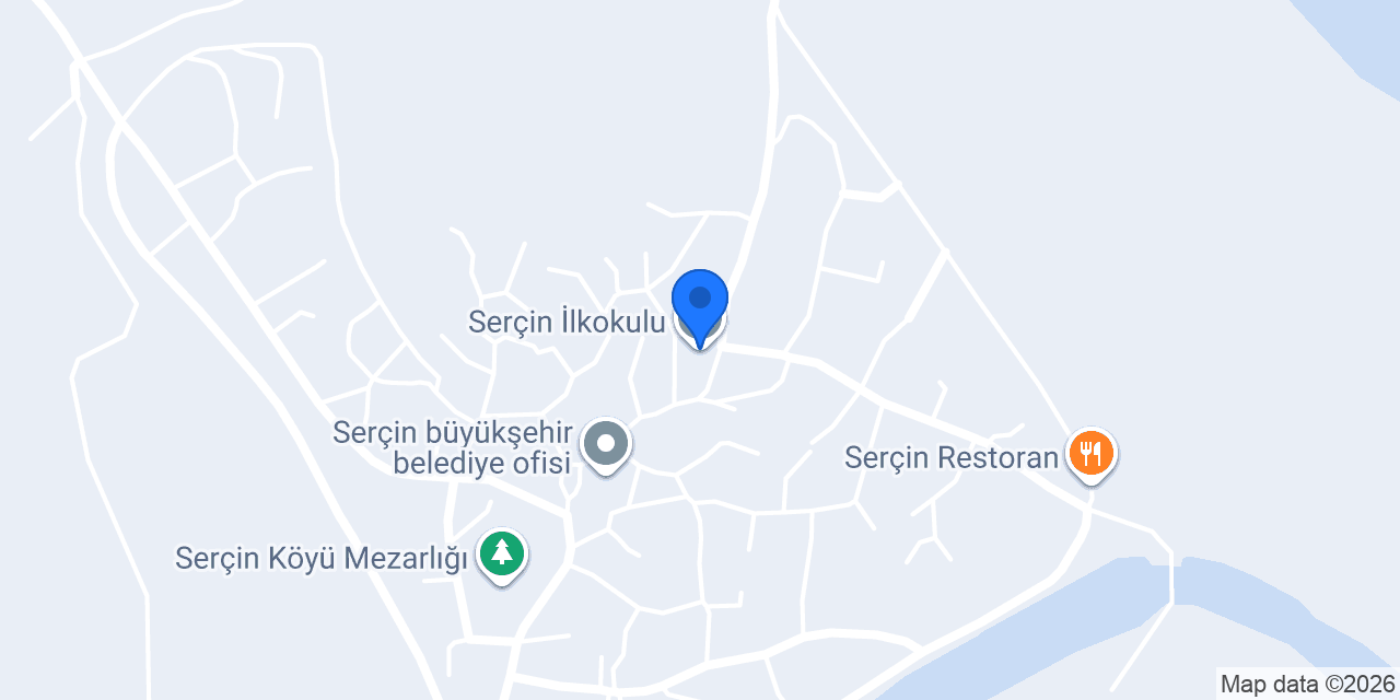 Serçin İlkokulu konumu