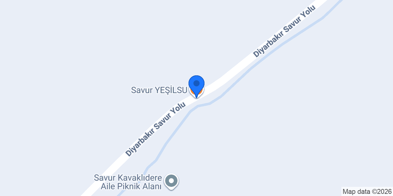 Savur YEŞİLSU konumu