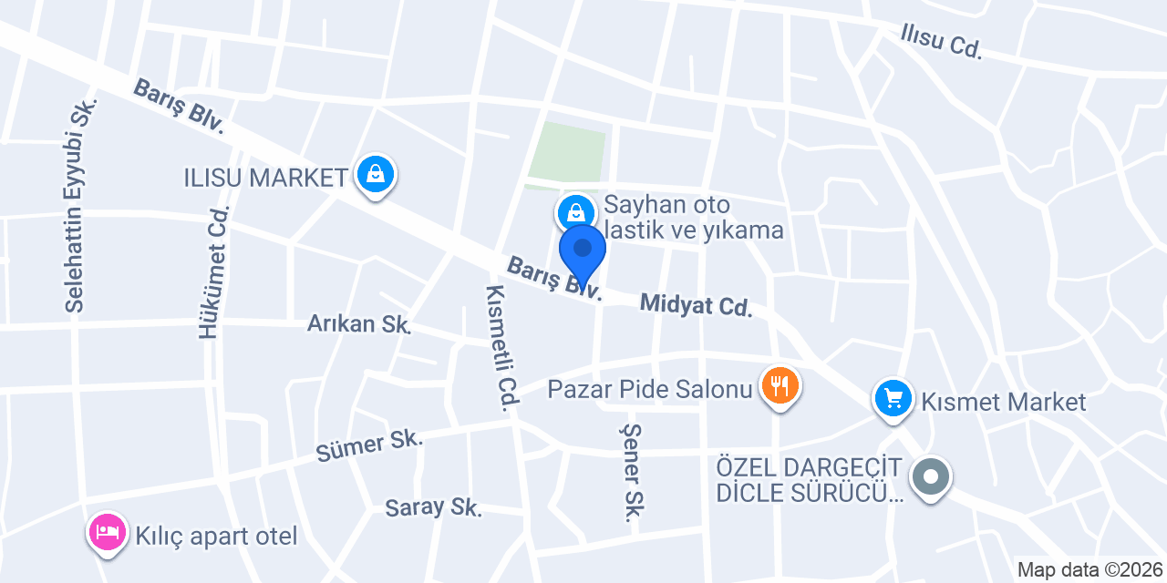 DARGEÇİT VETERİNER KLİNİĞİ konumu