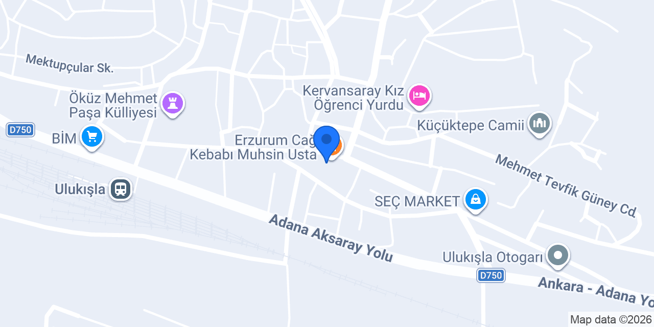 Sigortambir Ulukisla Sube konumu