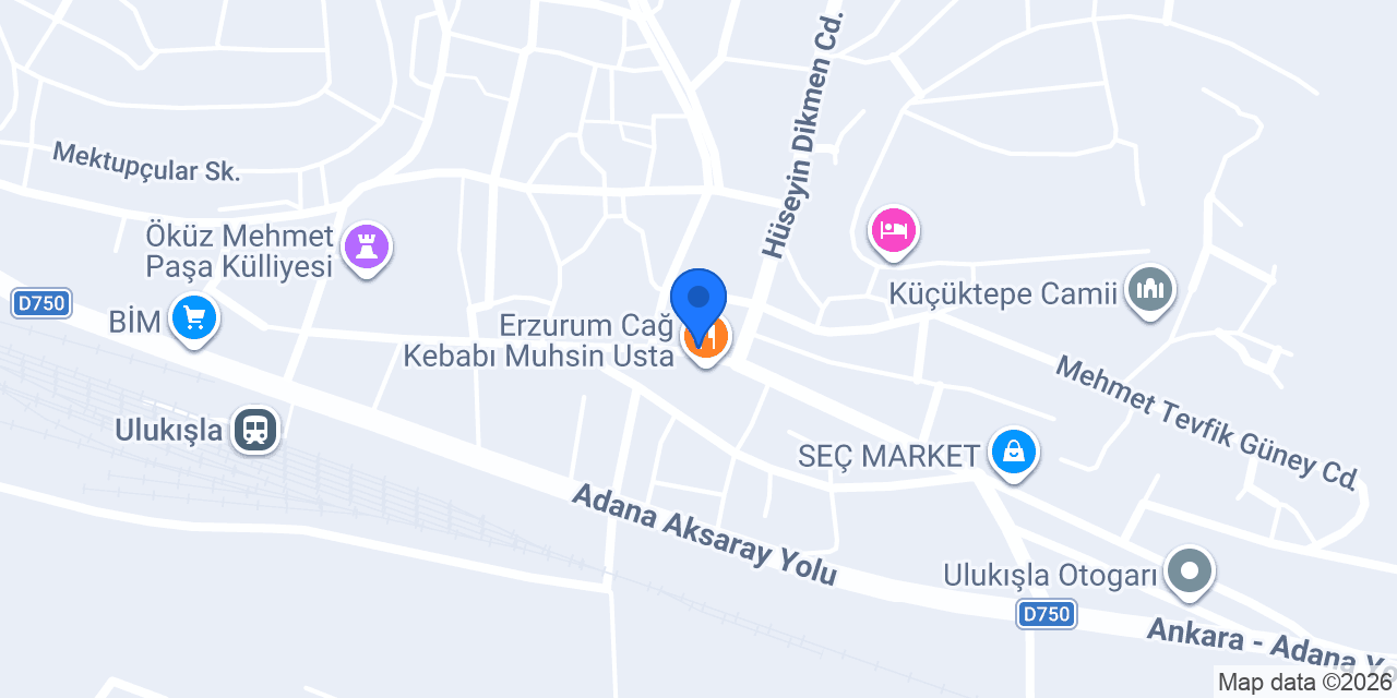 Ulukışla Belediyesi konumu