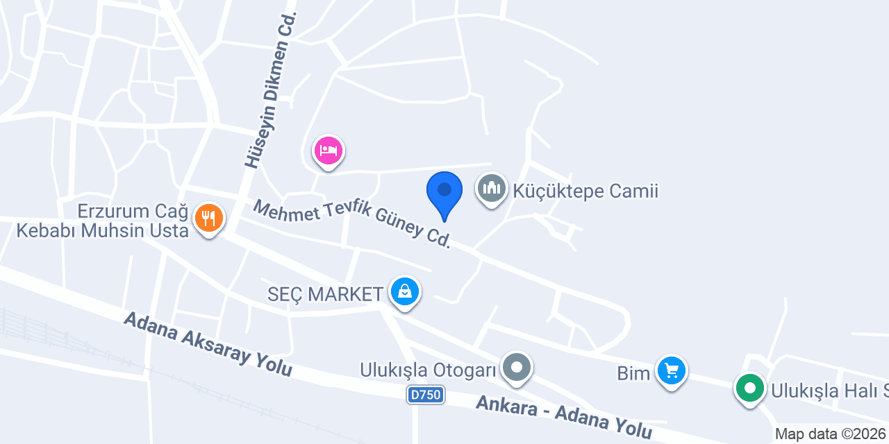 Ulukışla Anaokulu konumu