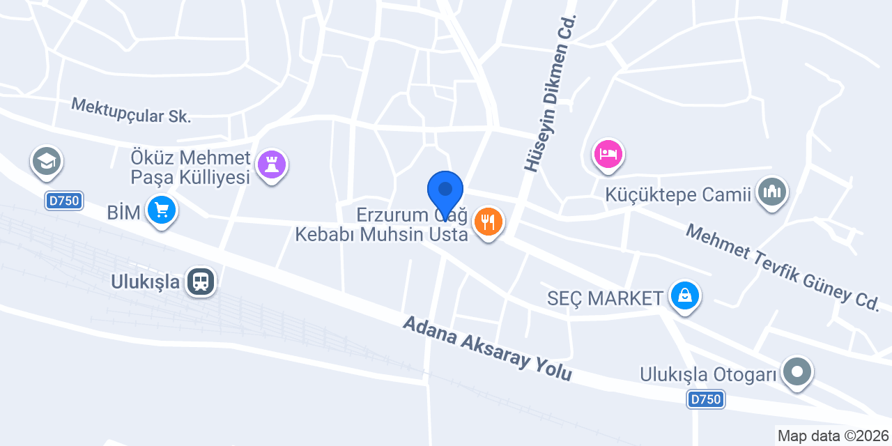 Ziraat Bankası Ulukışla Şubesi konumu