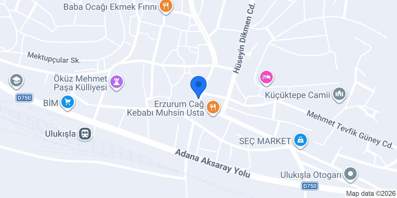 ULUKIŞLA VETERİNER KLİNİGİ konumu