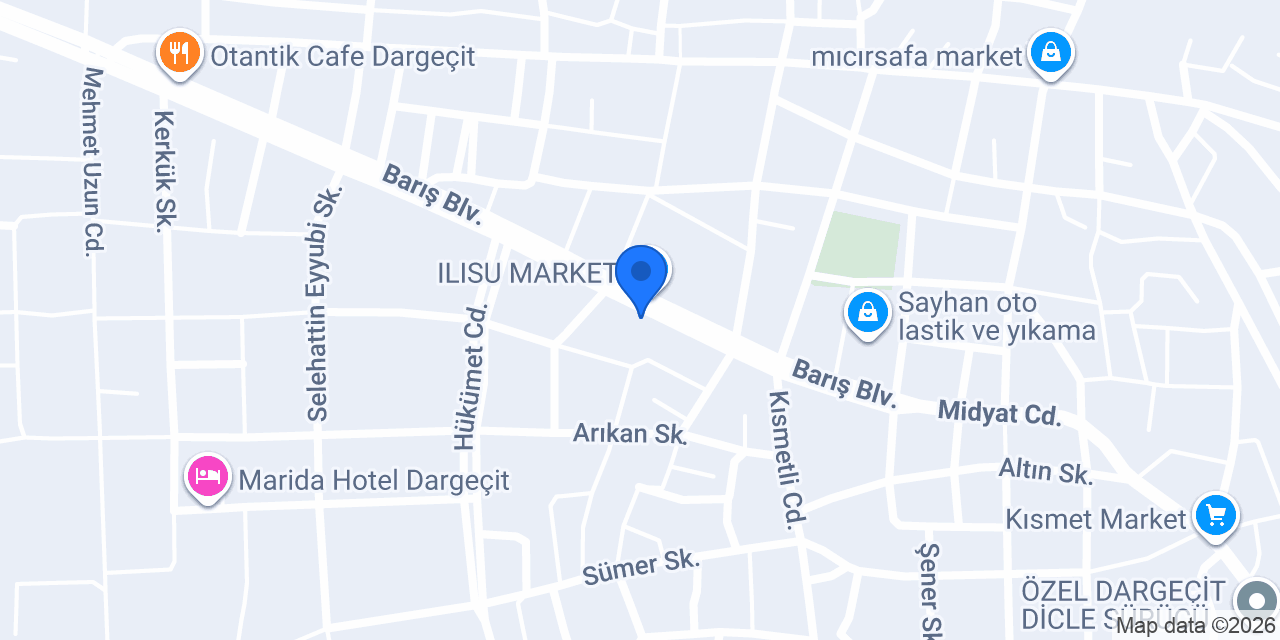 dargeçit arçelik bayii konumu