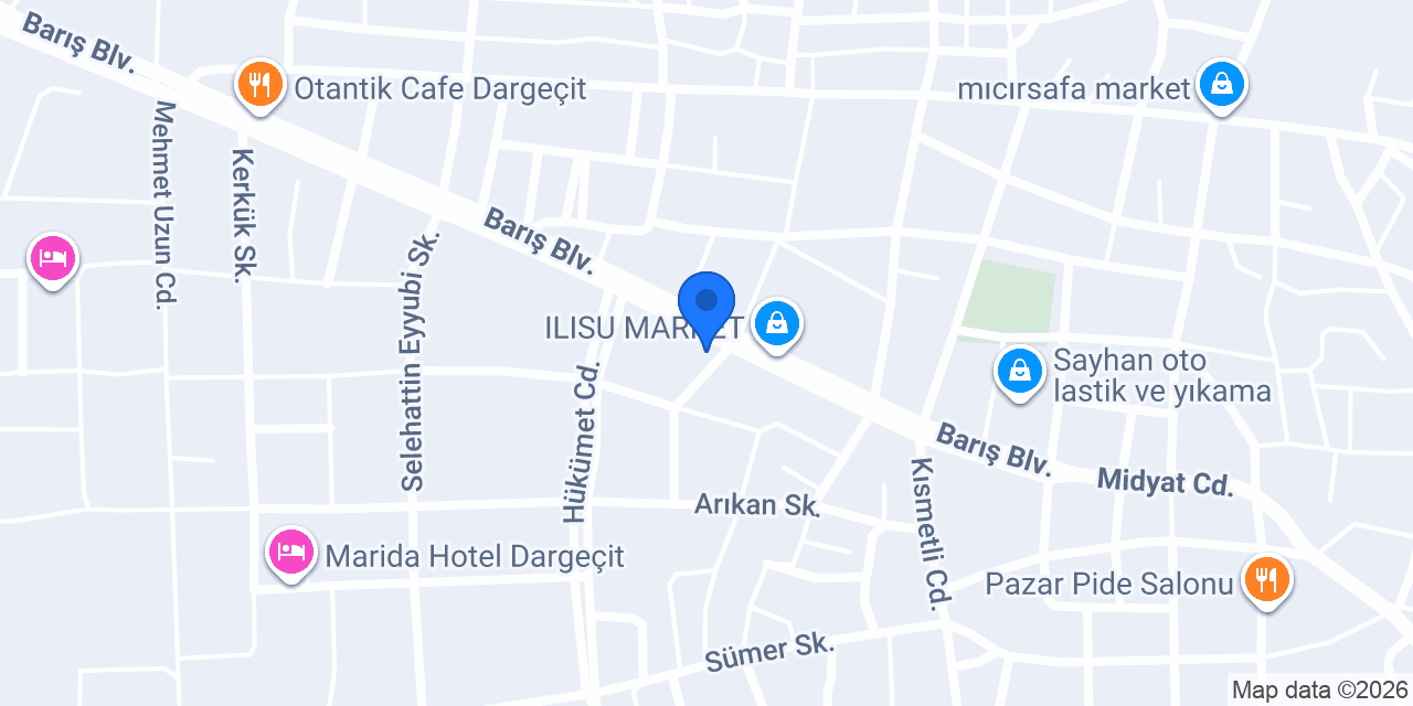 Dargeçit Noterliği konumu