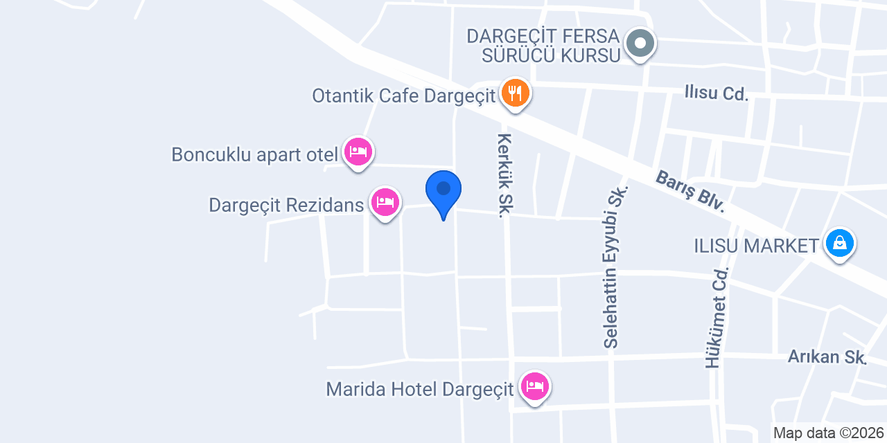 Kılavuz Apart Otel konumu