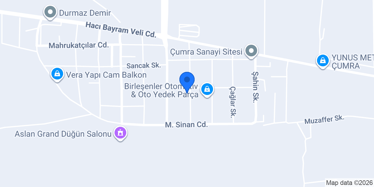 Ercan Oto Elektrik konumu