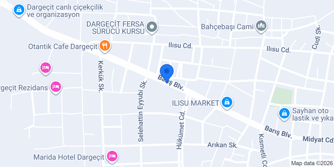 Dargeçit Taksi konumu