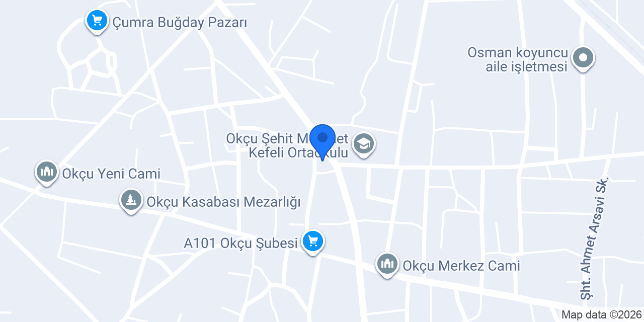 OKÇU TARIM konumu