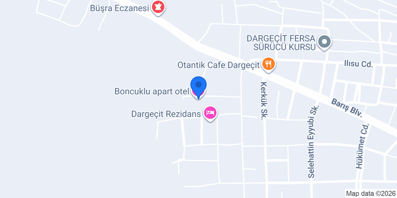 Boncuklu apart otel konumu