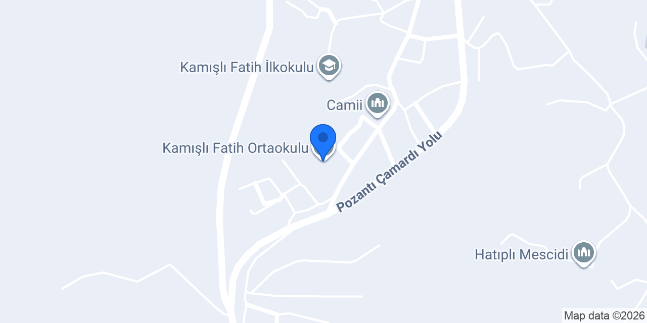 Kamışlı Fatih Ortaokulu konumu