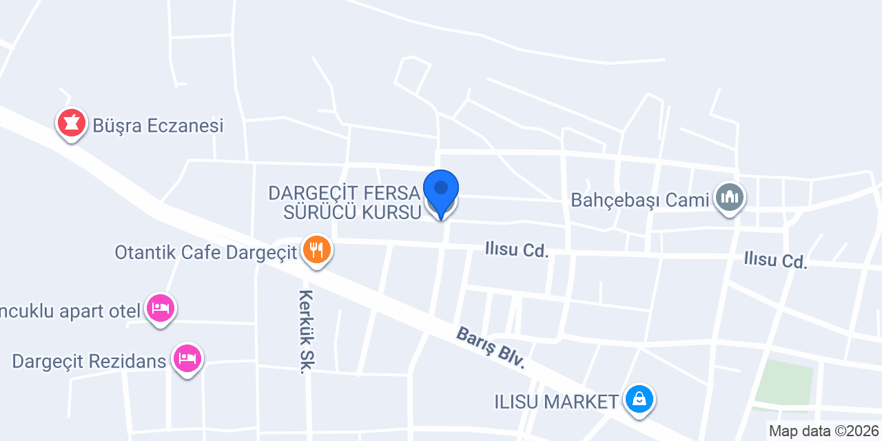 DARGEÇİT FERSA SÜRÜCÜ KURSU konumu