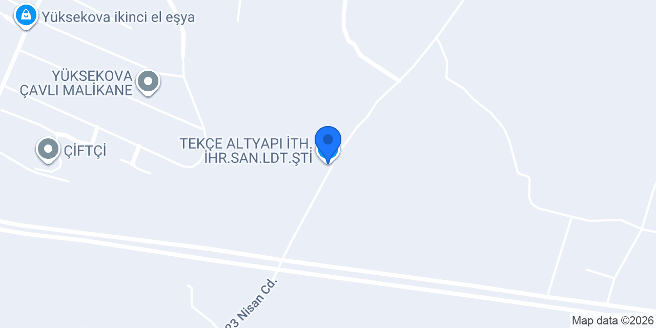 TEKÇE ALTYAPI İTH.İHR.SAN.LDT.ŞTİ konumu