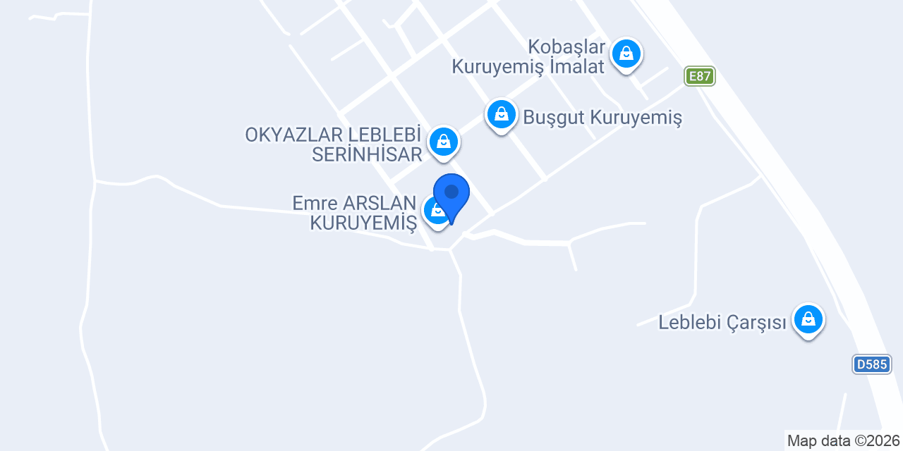 Şekercibey Kuruyemiş konumu