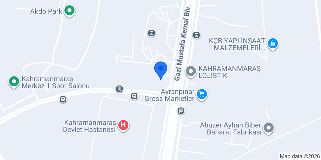 Maraş Oluklu Mukavva Ambalaj konumu