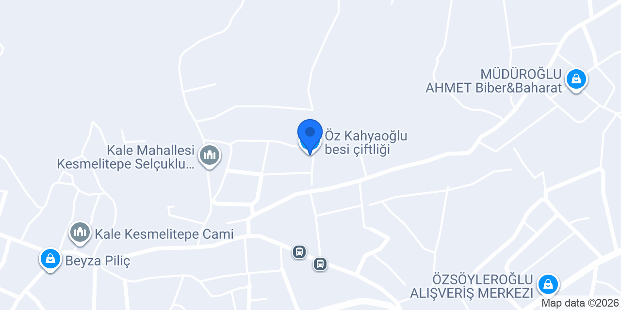 Öz Kahyaoğlu besi çiftliği konumu