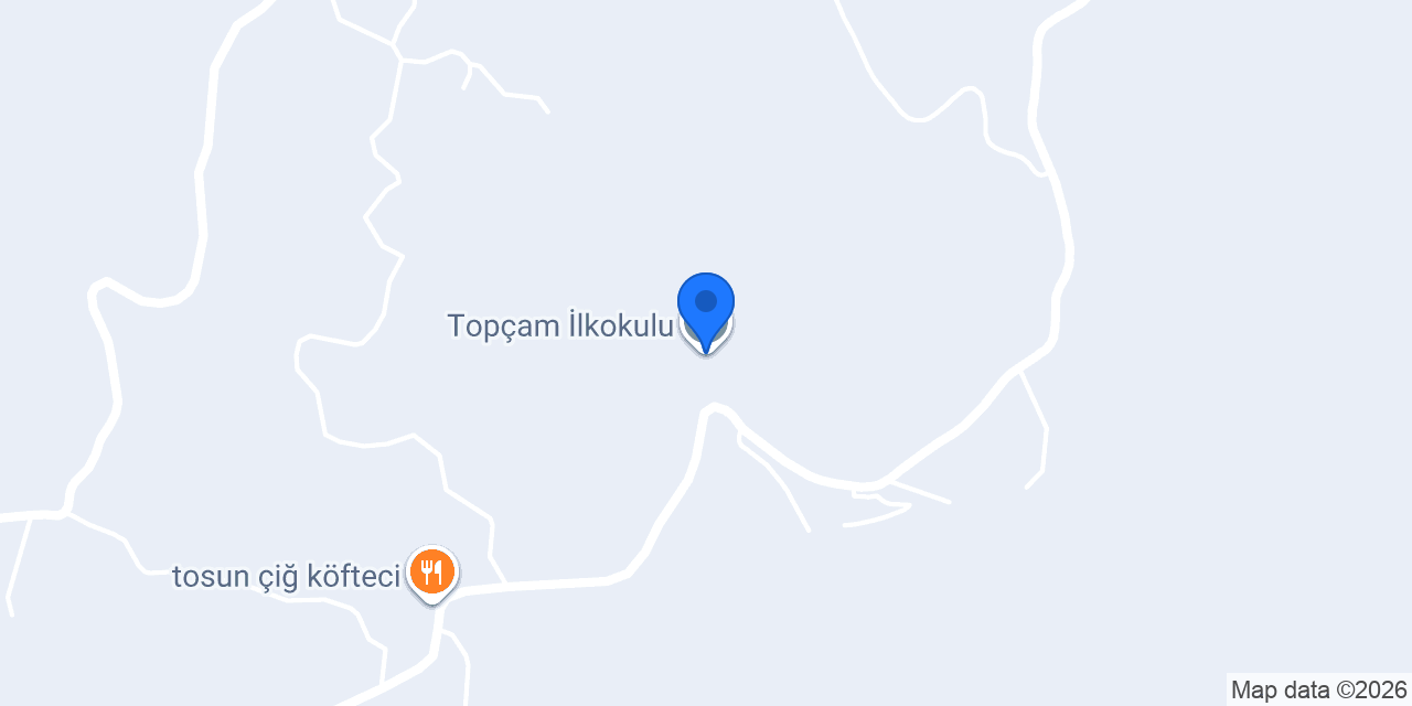 Topçam İlkokulu konumu