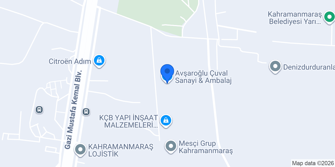 Avşaroğlu Çuval Sanayi & Ambalaj konumu