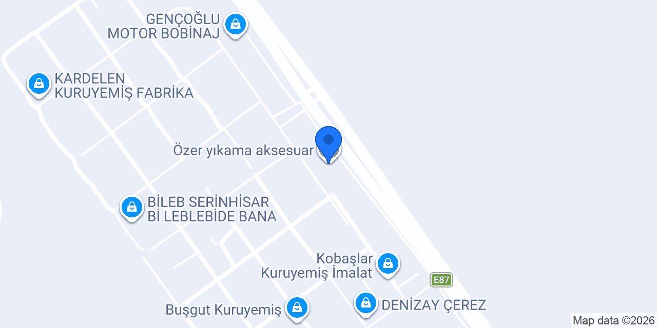 Özer yıkama aksesuar konumu