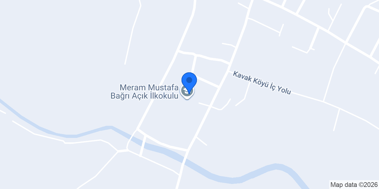 Meram Mustafa Bağrı Açık İlkokulu konumu