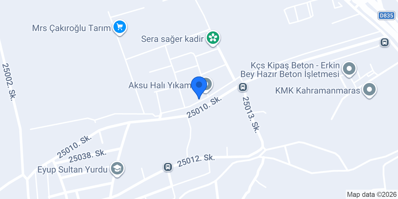 Halıcı PRO MAX konumu