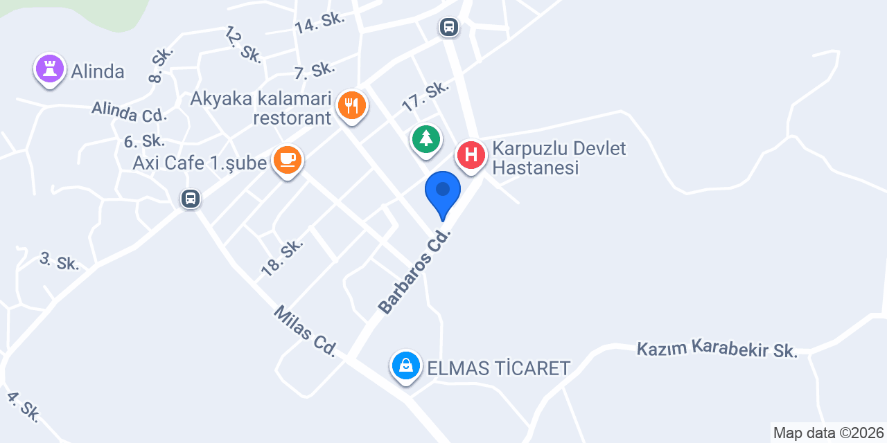 Zeytin Eczanesi konumu
