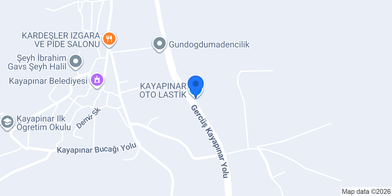 KAYAPINAR OTO LASTİK konumu