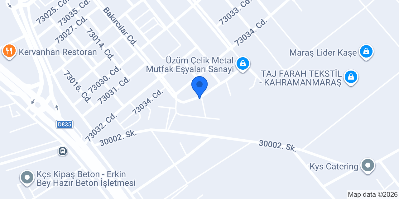 Pınarlar Alüminyum konumu