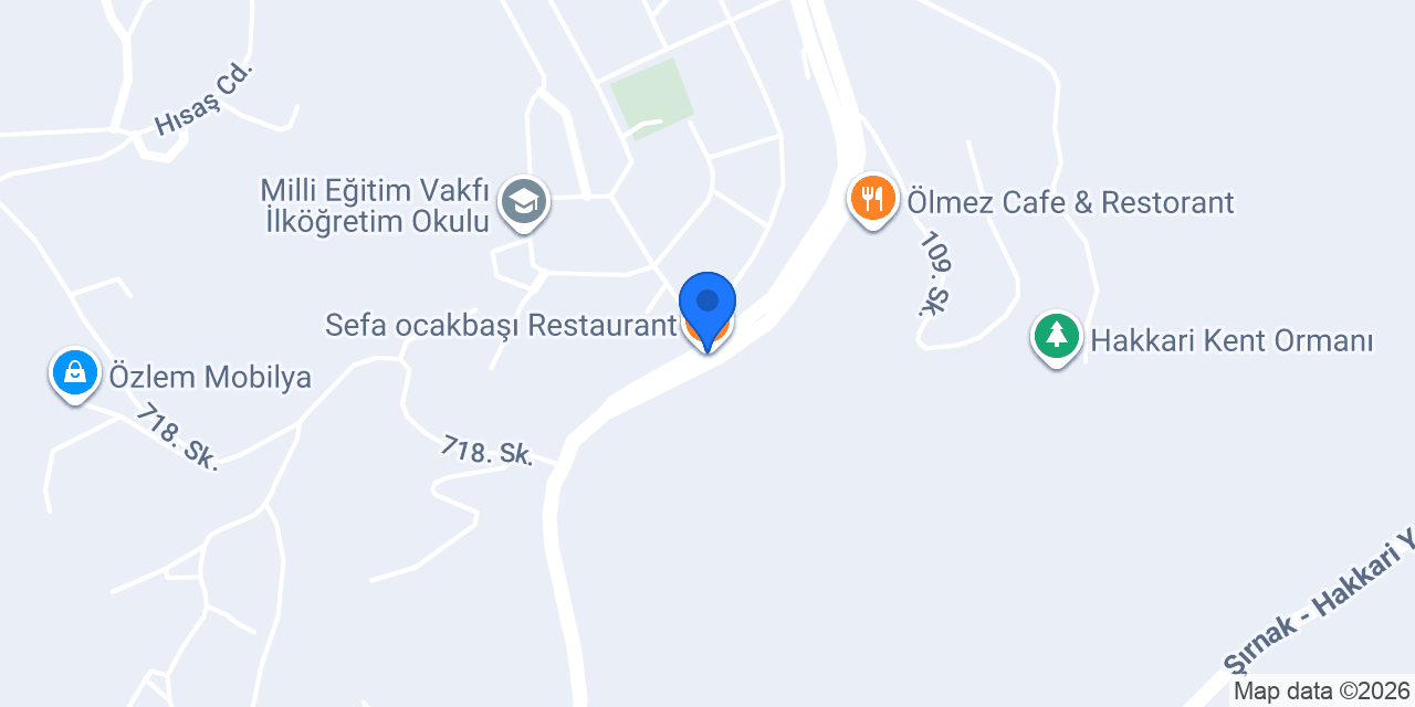 Sefa ocakbaşı Restaurant konumu