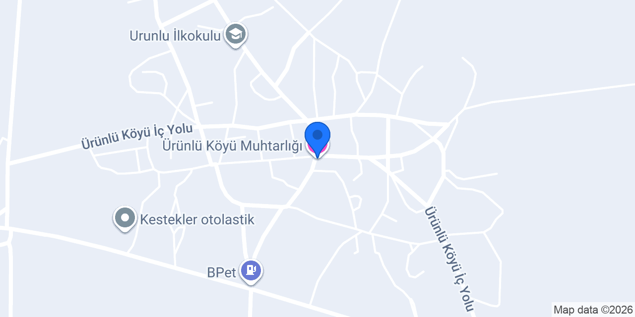 Ürünlü Köyü Muhtarlığı konumu