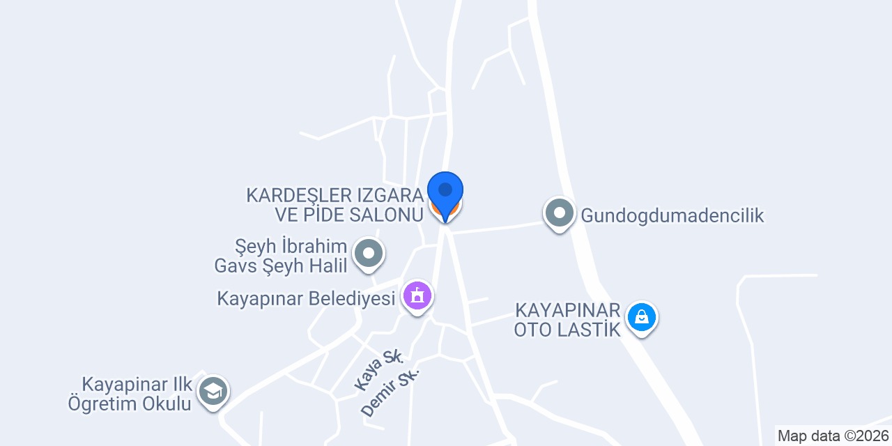 KARDEŞLER IZGARA VE PİDE SALONU konumu
