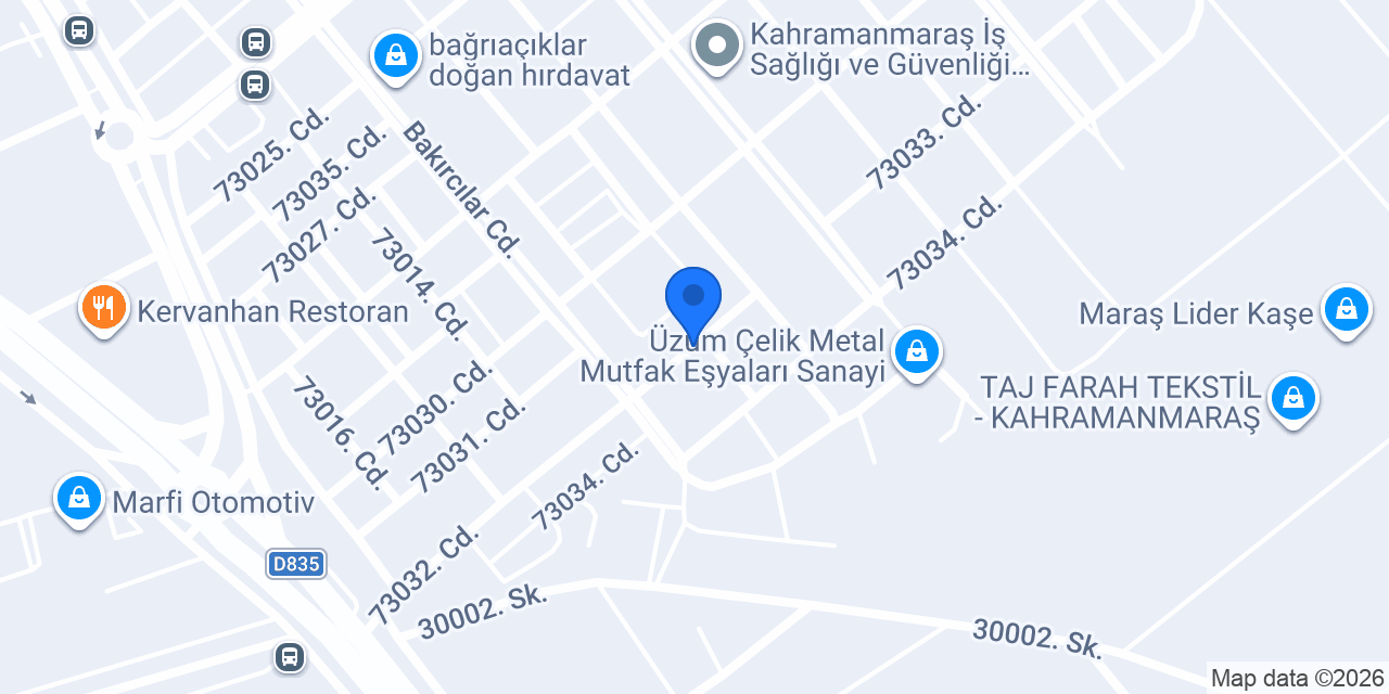 Özdemir Ferforje konumu