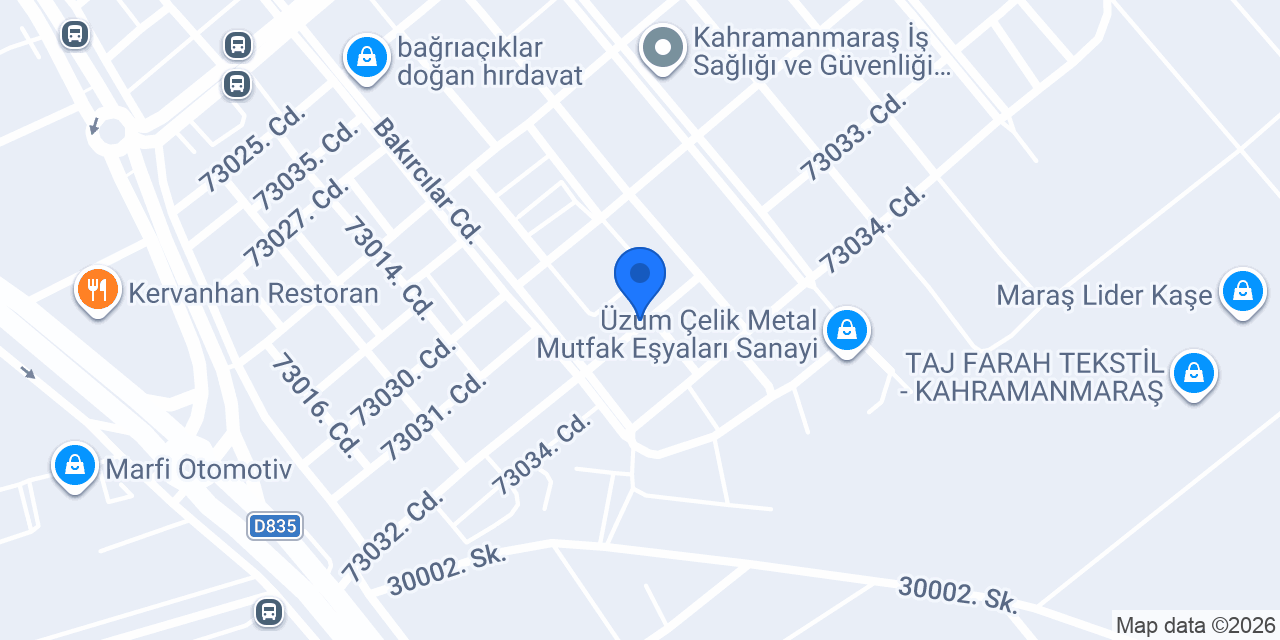 Kahramanmaraş Ferforje konumu