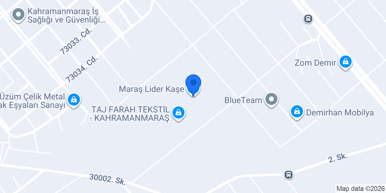 Maraş Lider Kaşe konumu