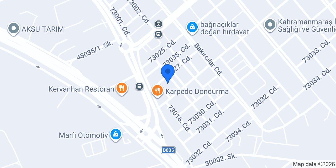 Duran Oto Yedek Parça konumu