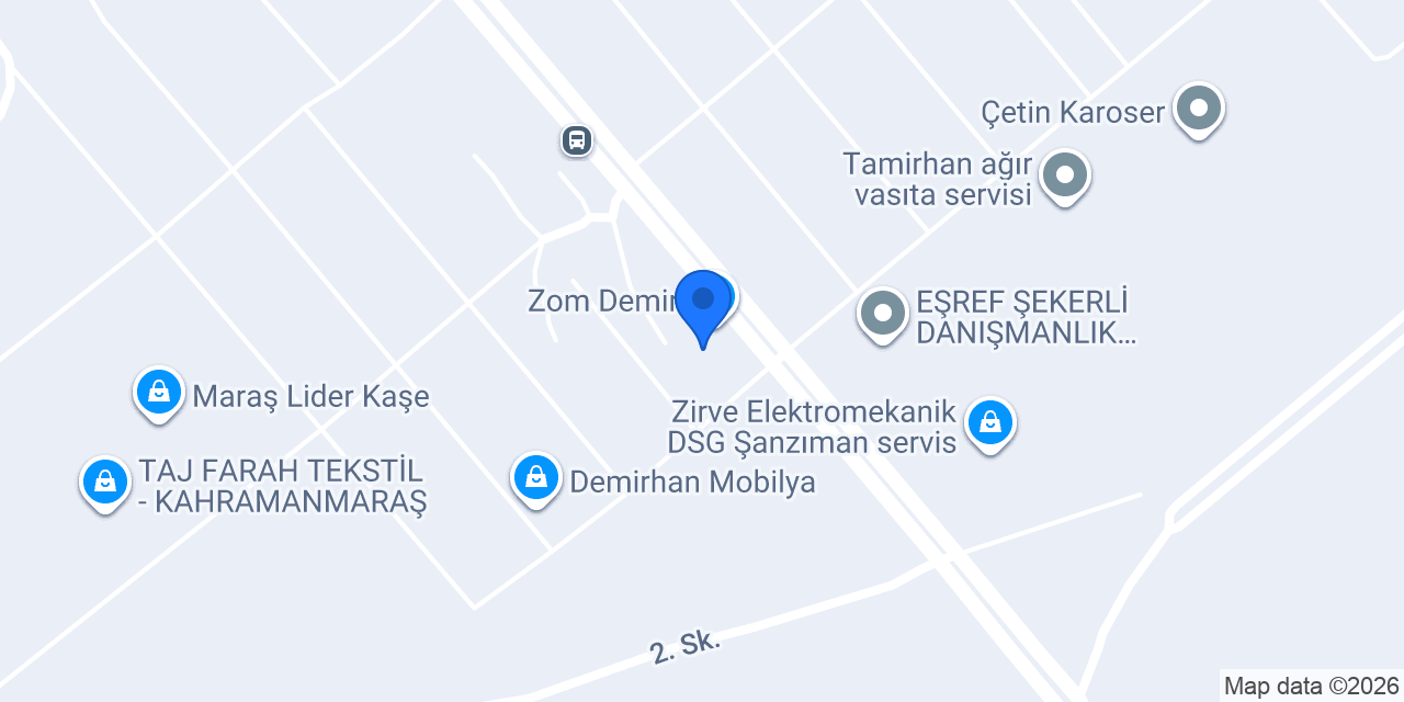 Maraş vinç konumu