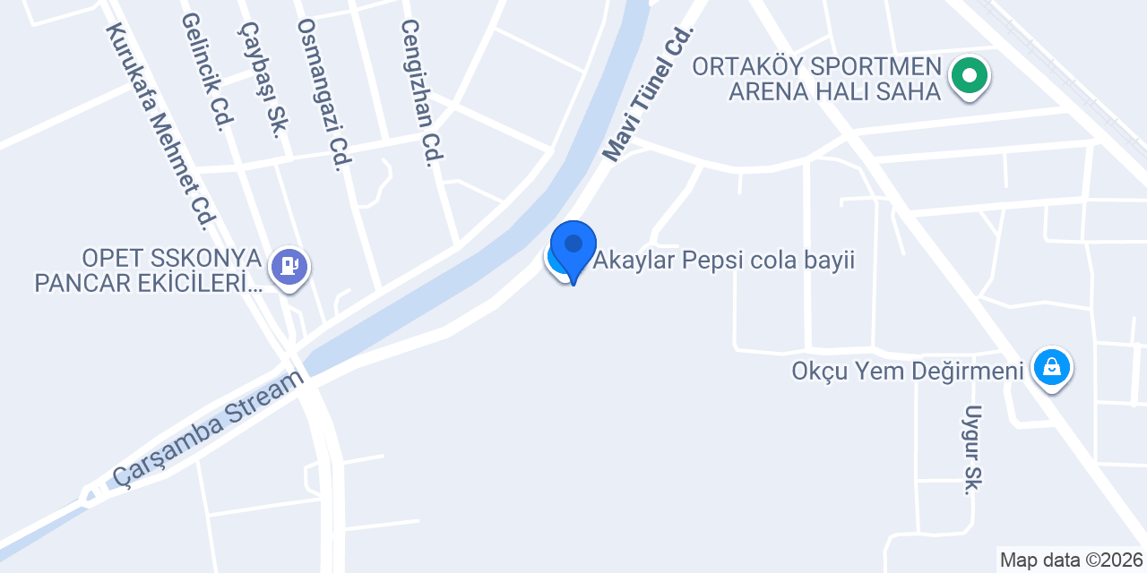 Akaylar Pepsi cola bayii konumu