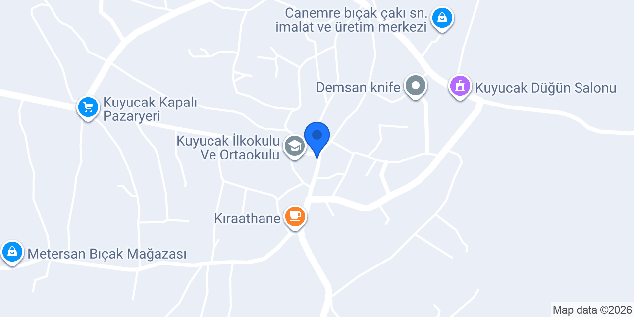 ÖZBISA Özbek Bıçak Sanayi konumu